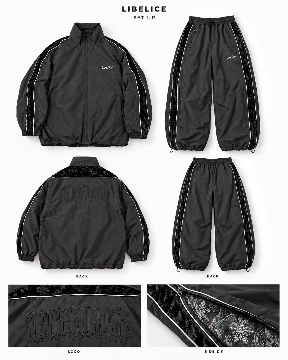 26-27予約商品　サイドジップスノーパンツ